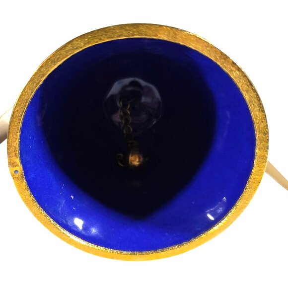Christmas bell NYCO International Victorian Enamelled Holly Berry Ornament Blue - Picture 4 of 9